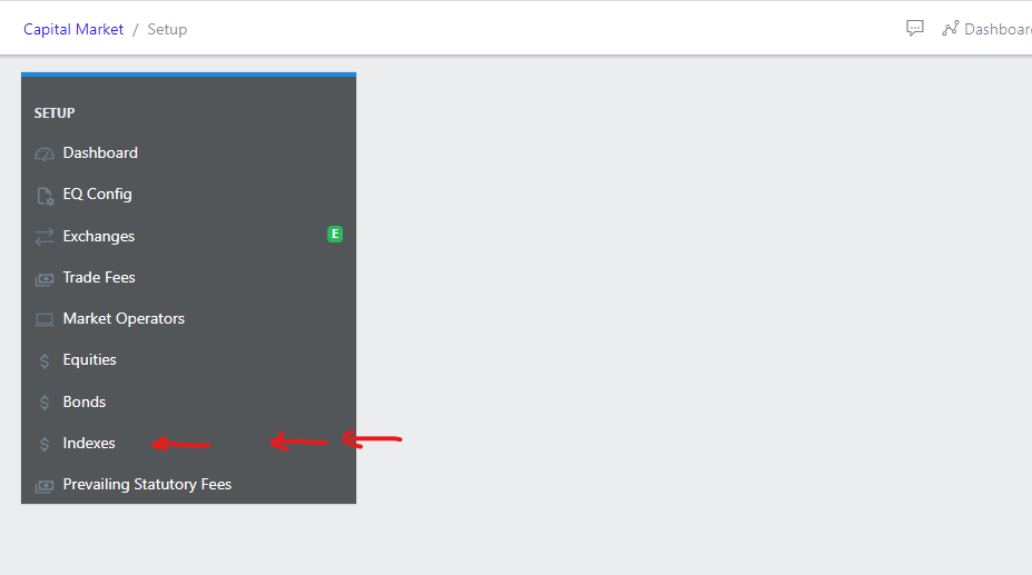 image Showing indexes dashboard view