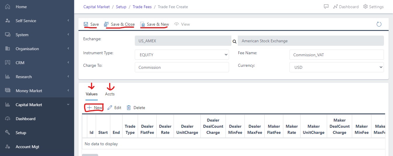 image Showing activated save button options view