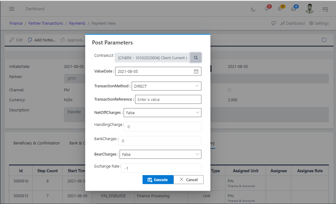 image showing form for posting