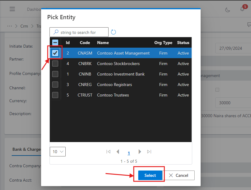 Fig.17 showing list of companies