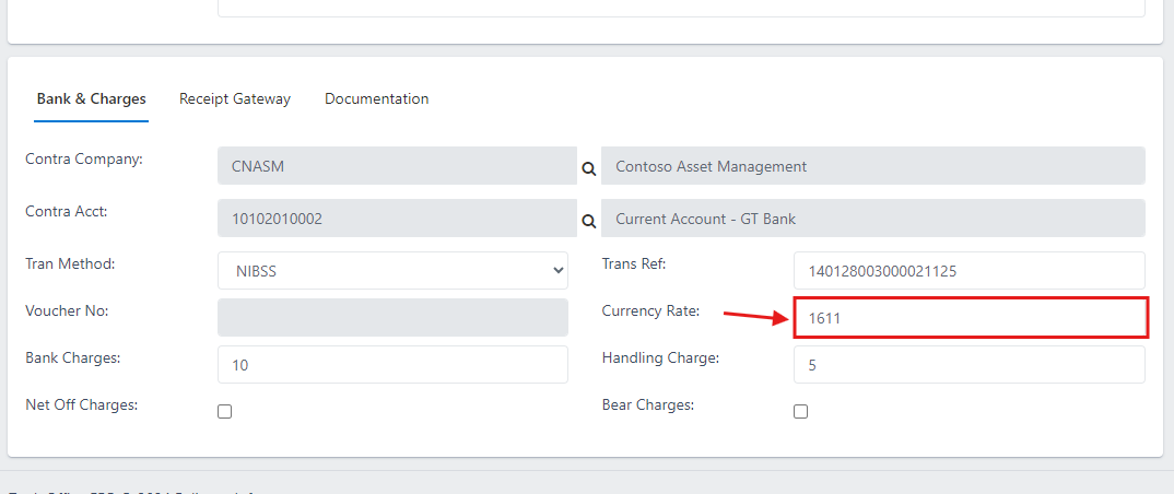 Fig.23 showing currency rate input field