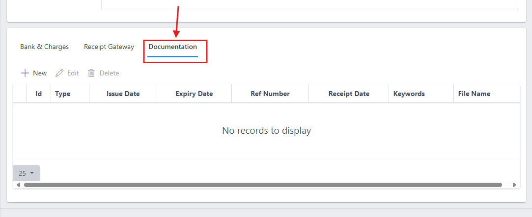 Fig.26 showing Document tab