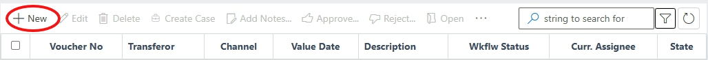 image showing new button