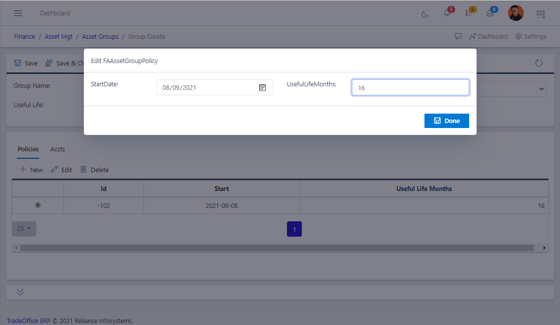 Fig 6b Creating Asset Groups- Populating Policies