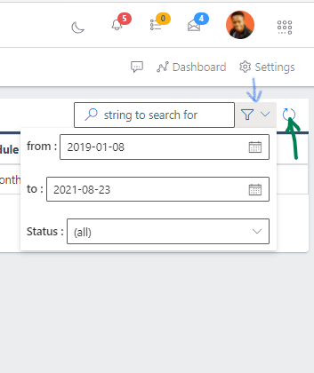 Fig 3 Searching Recuring Journal