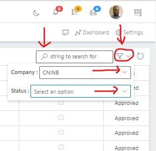 Fig 3 Searching Expense Types