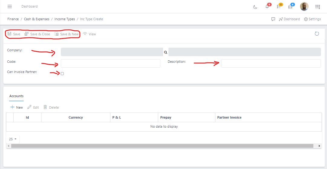 Fig 3.1 Saving Income Types