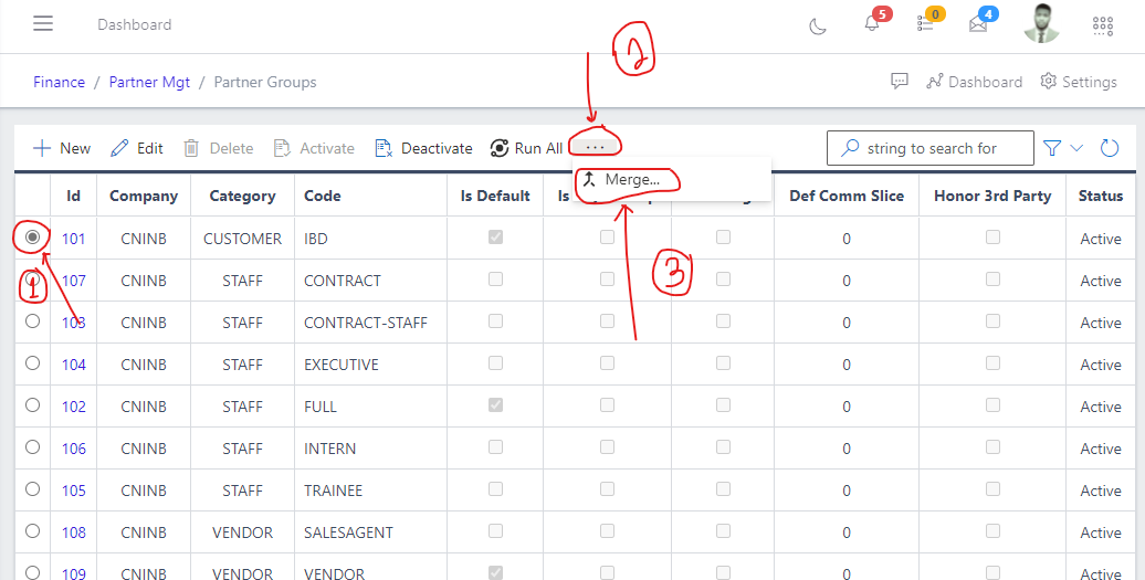 Image showing elipse icon for extra menus