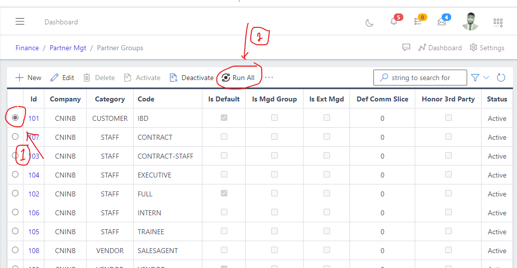 Image showing run all button