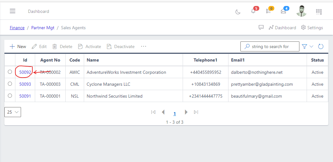 Image showing ID of a sales agents