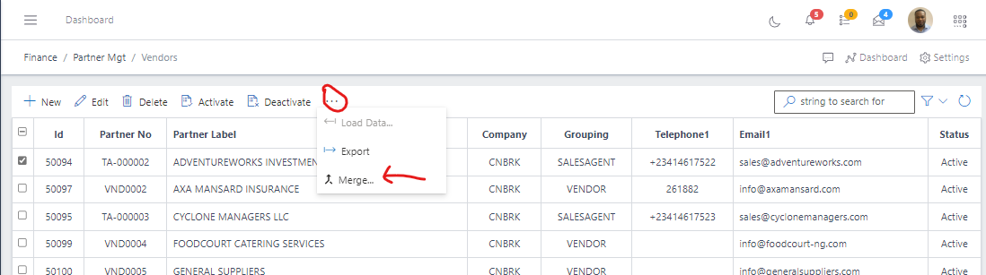 Image showing elipse icon for extra menus