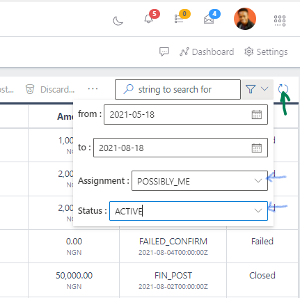 Fig 3 Searching Receipt