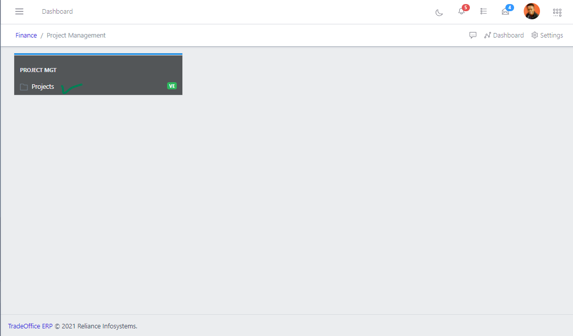 Fig 1 Navigating Project