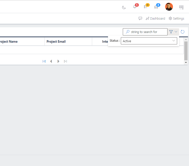 Fig 3 Searching Project