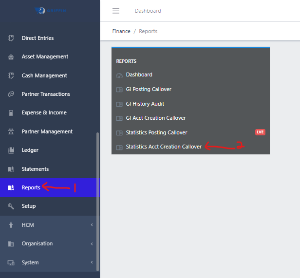 Image showing Statistics Account Creation CallOver