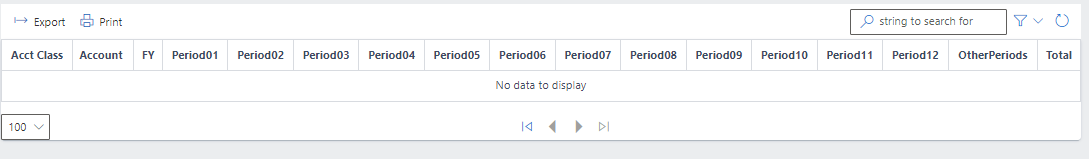 Image showing list view of Stat. of Comp. Income(FY)