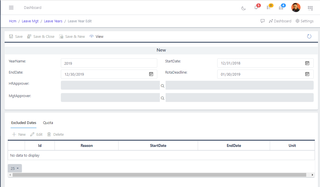 Fig 6 Edting Leave Years-editing quota and excluded dates