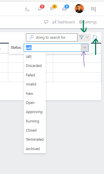 Fig 7 Searching Leave Years