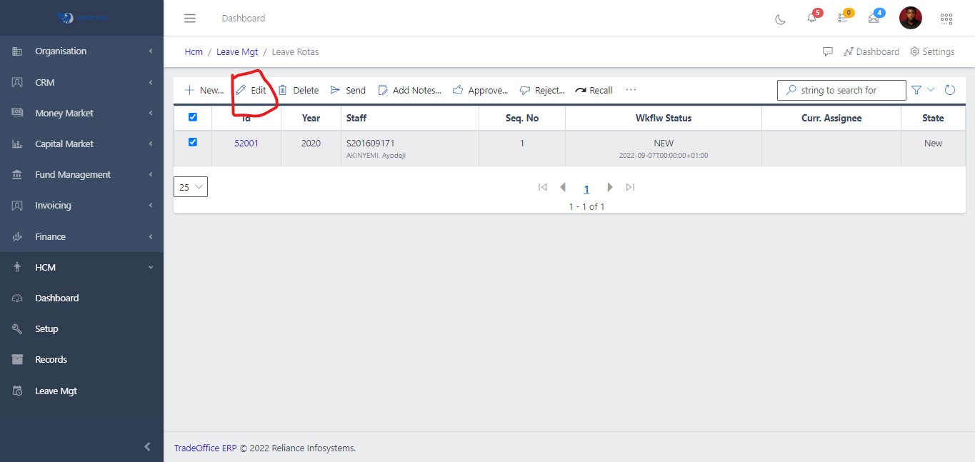 Fig 3 Edit Submissions
