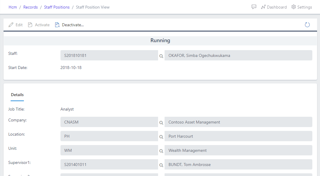 image showing staff position edit page