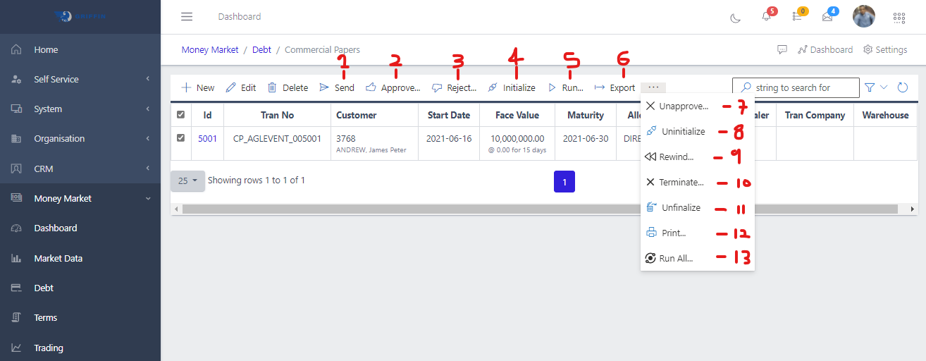 commercial paper workflow button