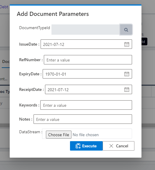 document parameter