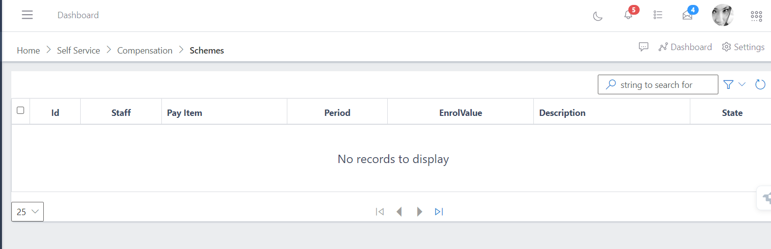 Fig 1 Scheme Enrollment View