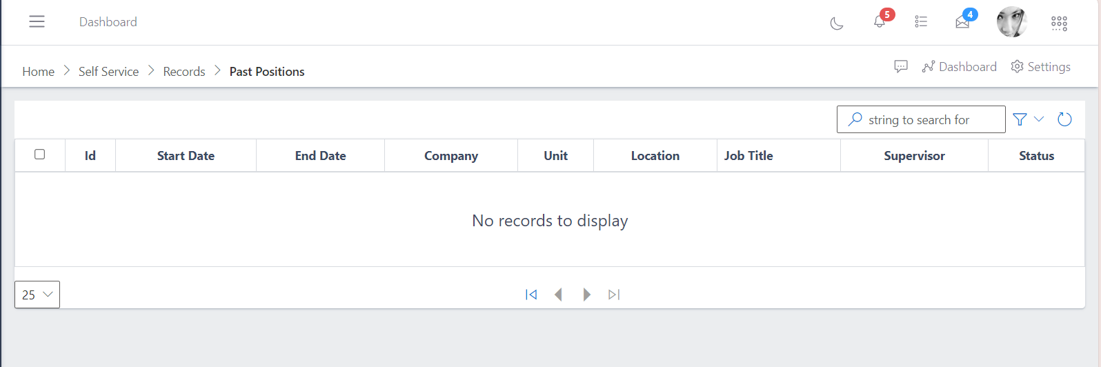 Fig 1 Past Positions View