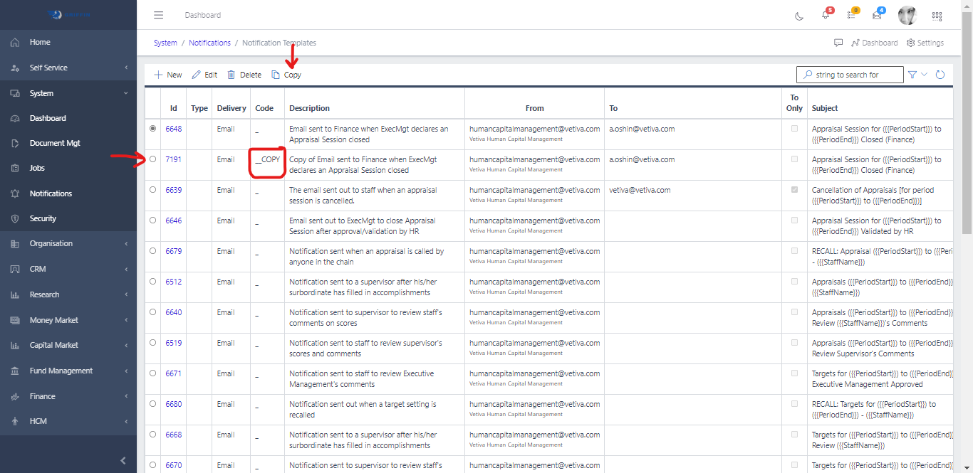Notification Template Copy
