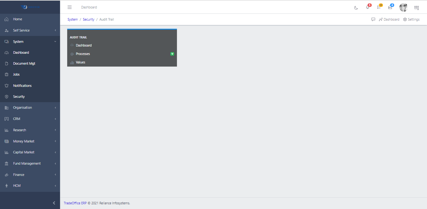 Audit Trail Dashboard