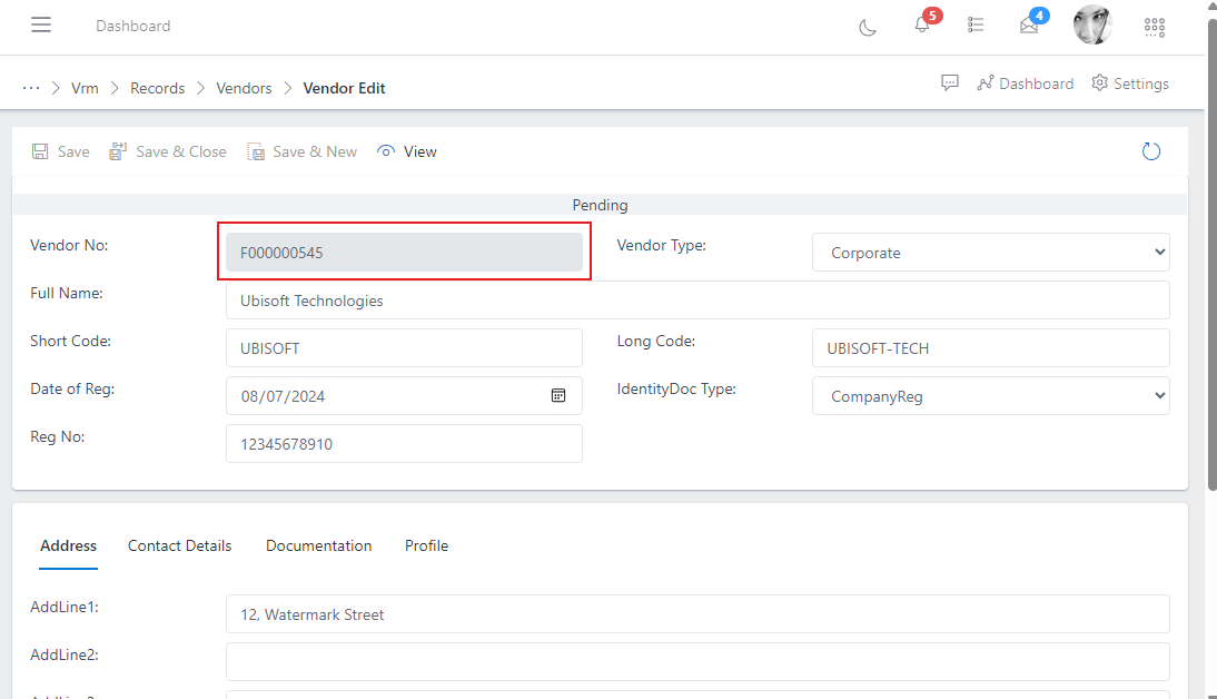 image showing save button